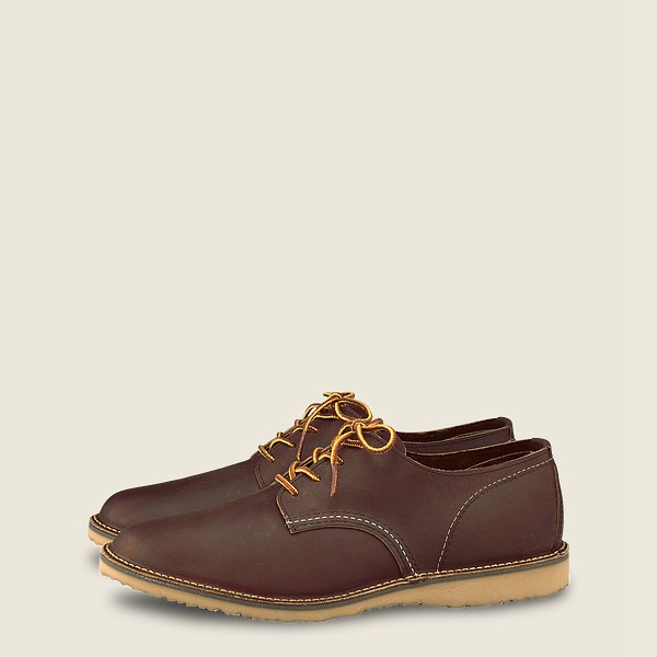 Red Wing Oxford Weekender – Rough & Tough Leather - Brown - Mens IXK697203